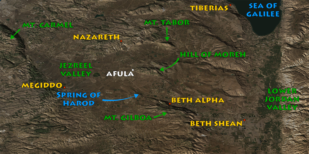 Ein Harod Map