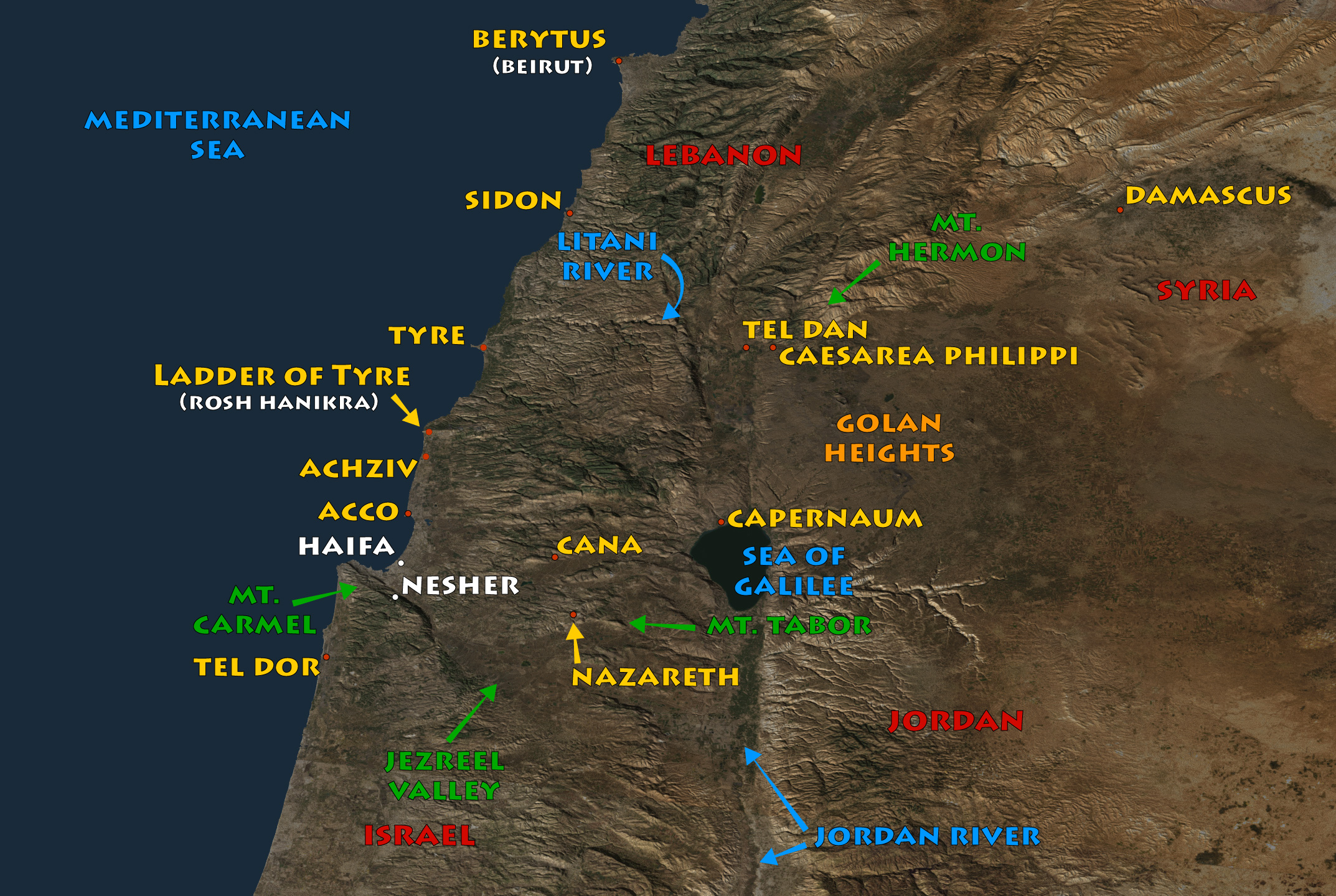 Ein Harod Map